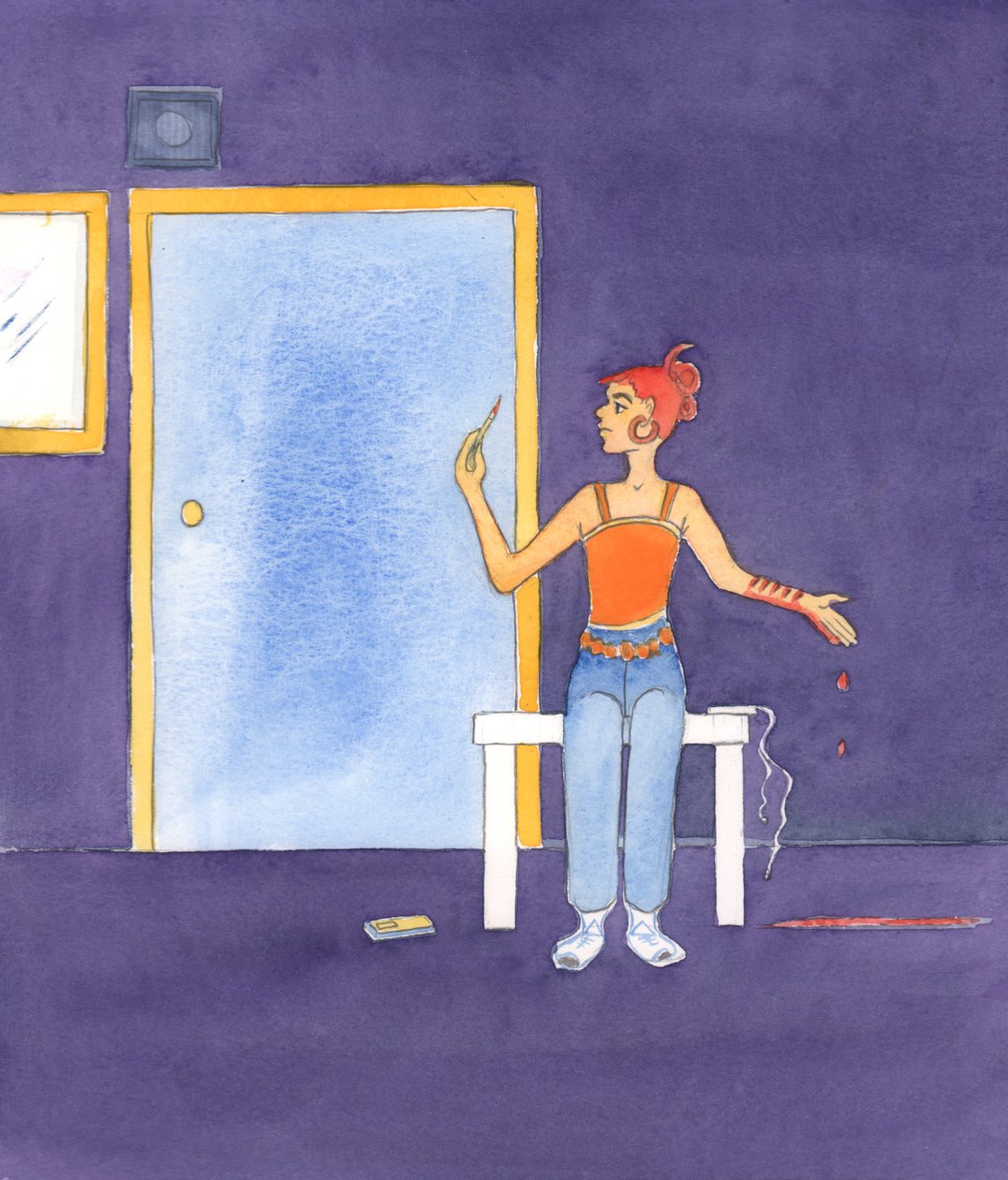 Menschen usurpieren die Rolle des Vaters, wenn sie gegen seinen Willen handeln (auch ohne es zu merken) durch ihren Selbstmord oder Selbstverletzung, 2005 von Elizabeth Wang