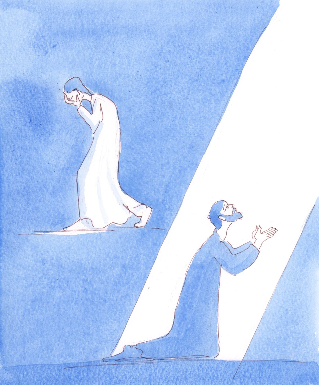 Menschen, die ihre Sünden bereuen, zeigen ihre Reue auf unterschiedliche Weise, 2005 von Elizabeth Wang