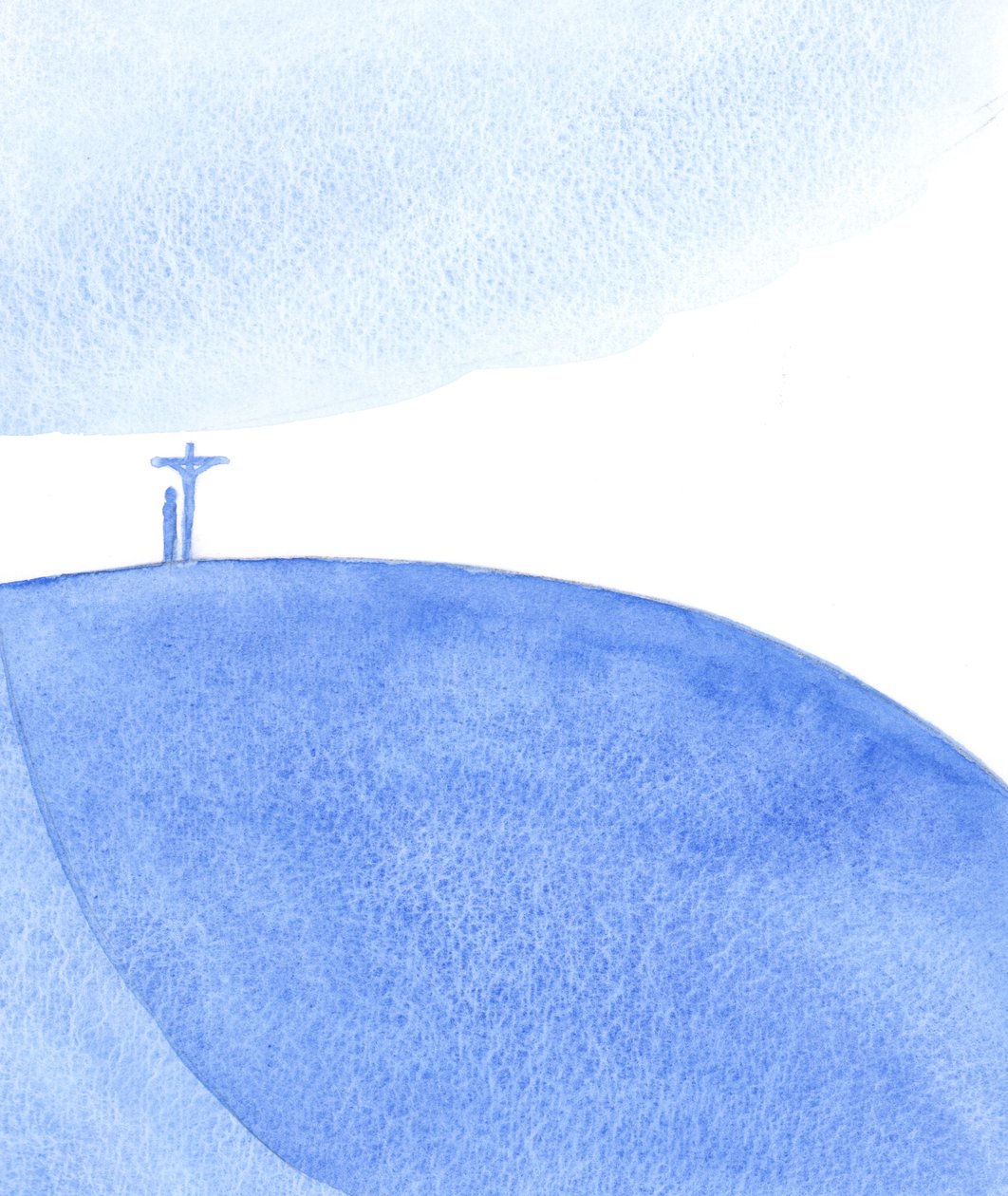 Wir, die mit Christus (bei der Heiligen Messe) beten, bringen das Opfer dar, das er auf Golgatha dargebracht hat, das Opfer darbringend, für alle flehend von Elizabeth Wang