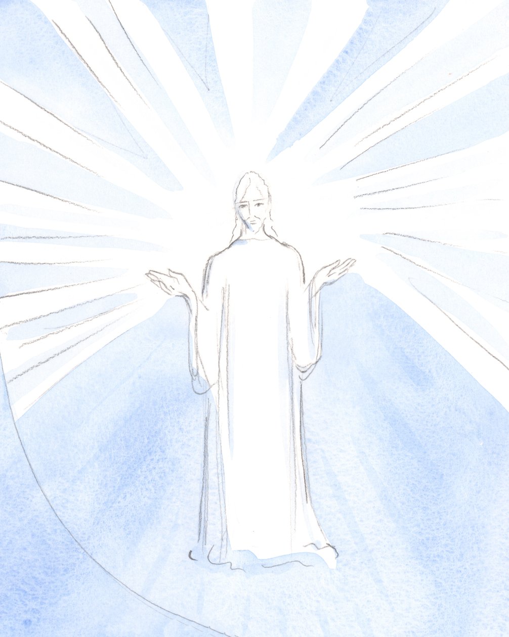 "Du allein bist der Heilige": Ich sah Christus, seine Handflächen zum Vater erhoben, wie er in unserem Namen betete (bei der Heiligen Messe) von Elizabeth Wang