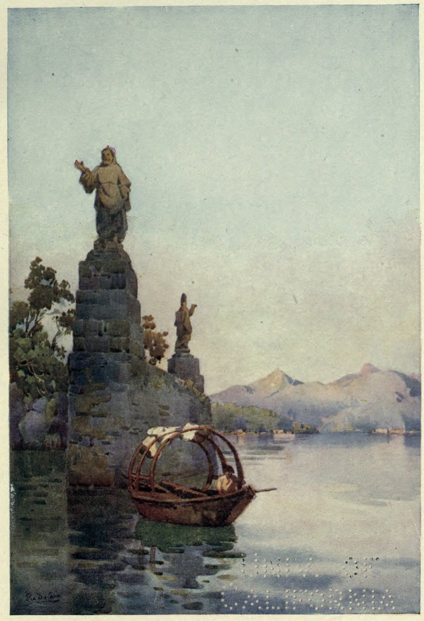 Eingang zur Villa Arconati, Lago di Como, Illustration aus 