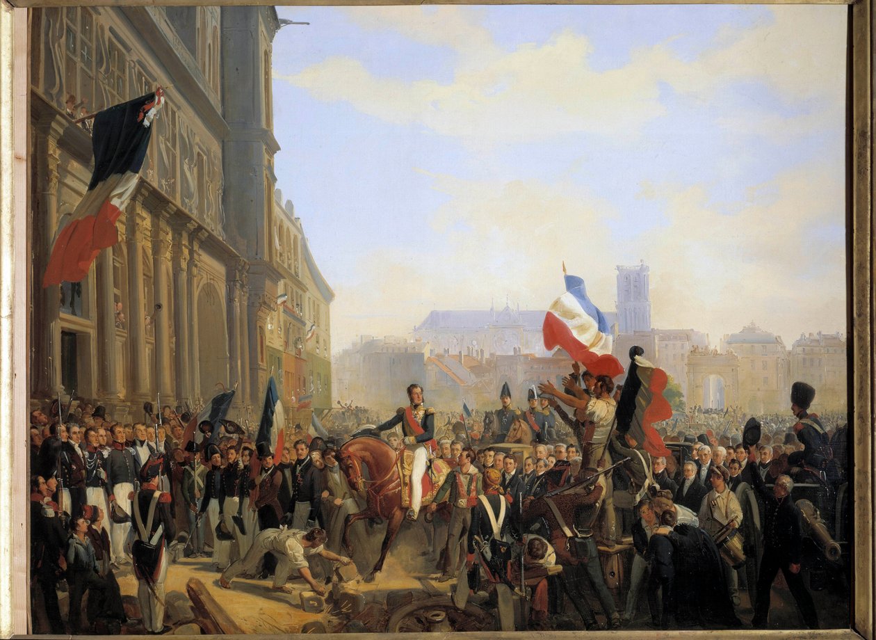 Revolution von Juli 1830: Louis Philippe, Herzog von Orleans (der später König von Frankreich wurde) von Eloi Firmin Feron