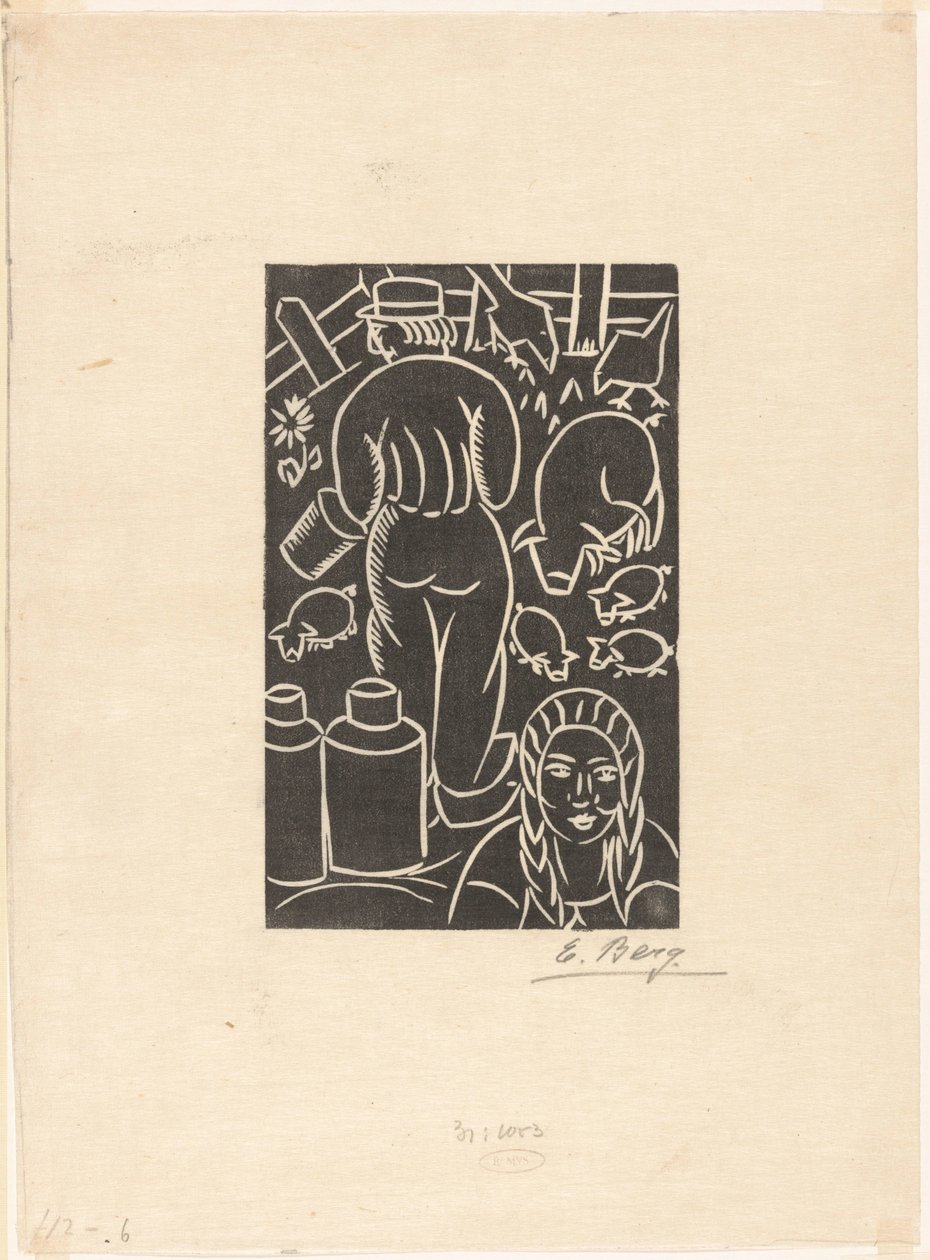 Bauer und Bäuerin von Else Berg (signed by artist)