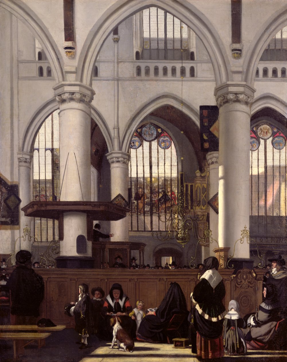 Das Innere der Oude Kerk, Amsterdam, ca. 1660 von Emanuel de Witte