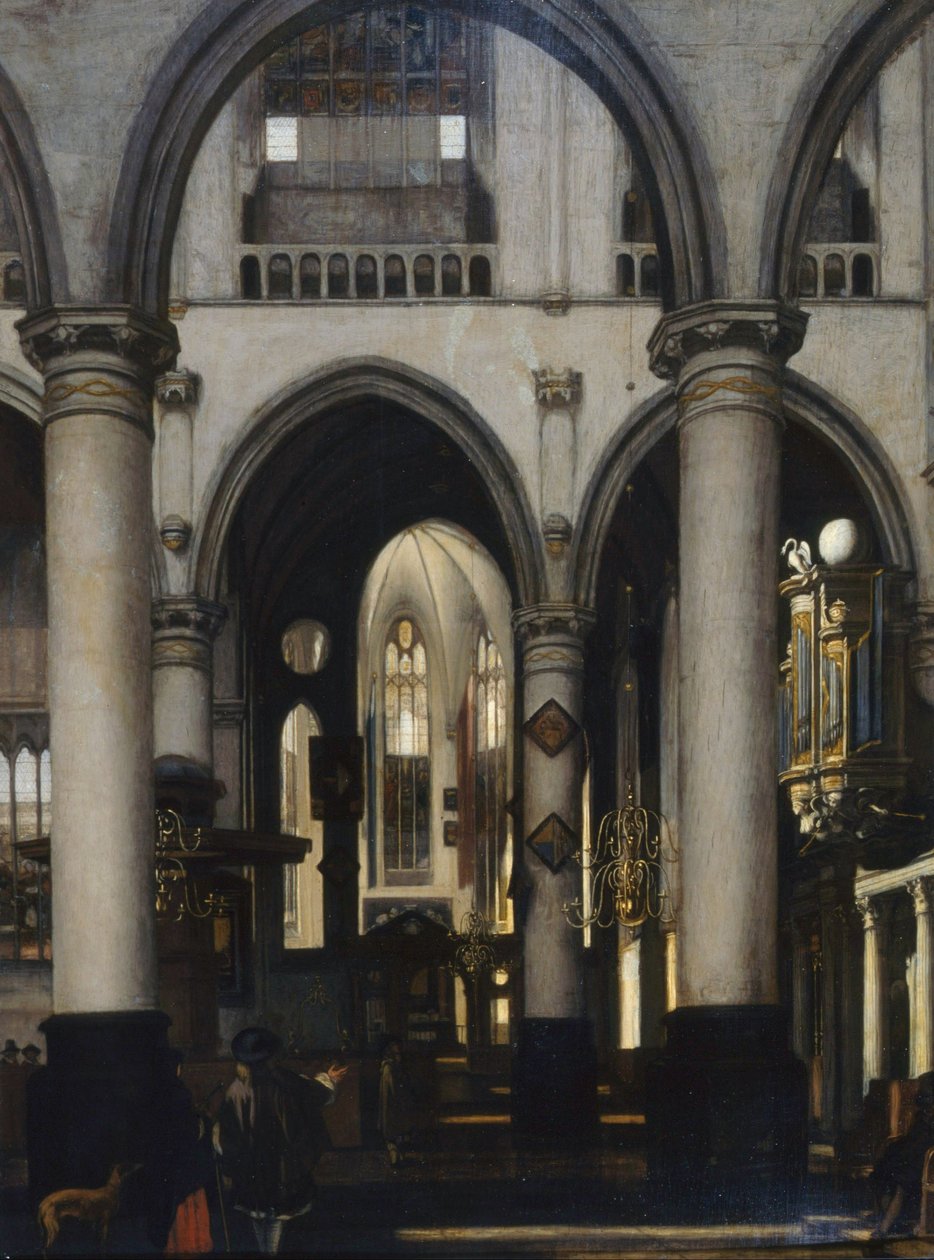 Ansicht eines Kircheninneren von Emanuel de Witte