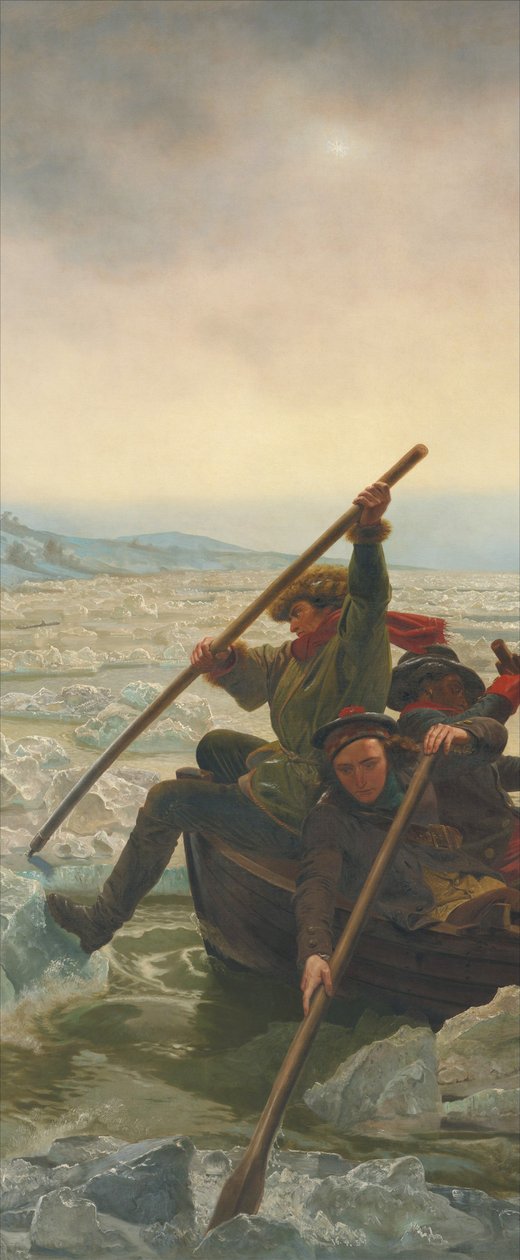 Washington überquert den Delaware River, 25. Dezember 1776 von Emanuel Gottlieb Leutze