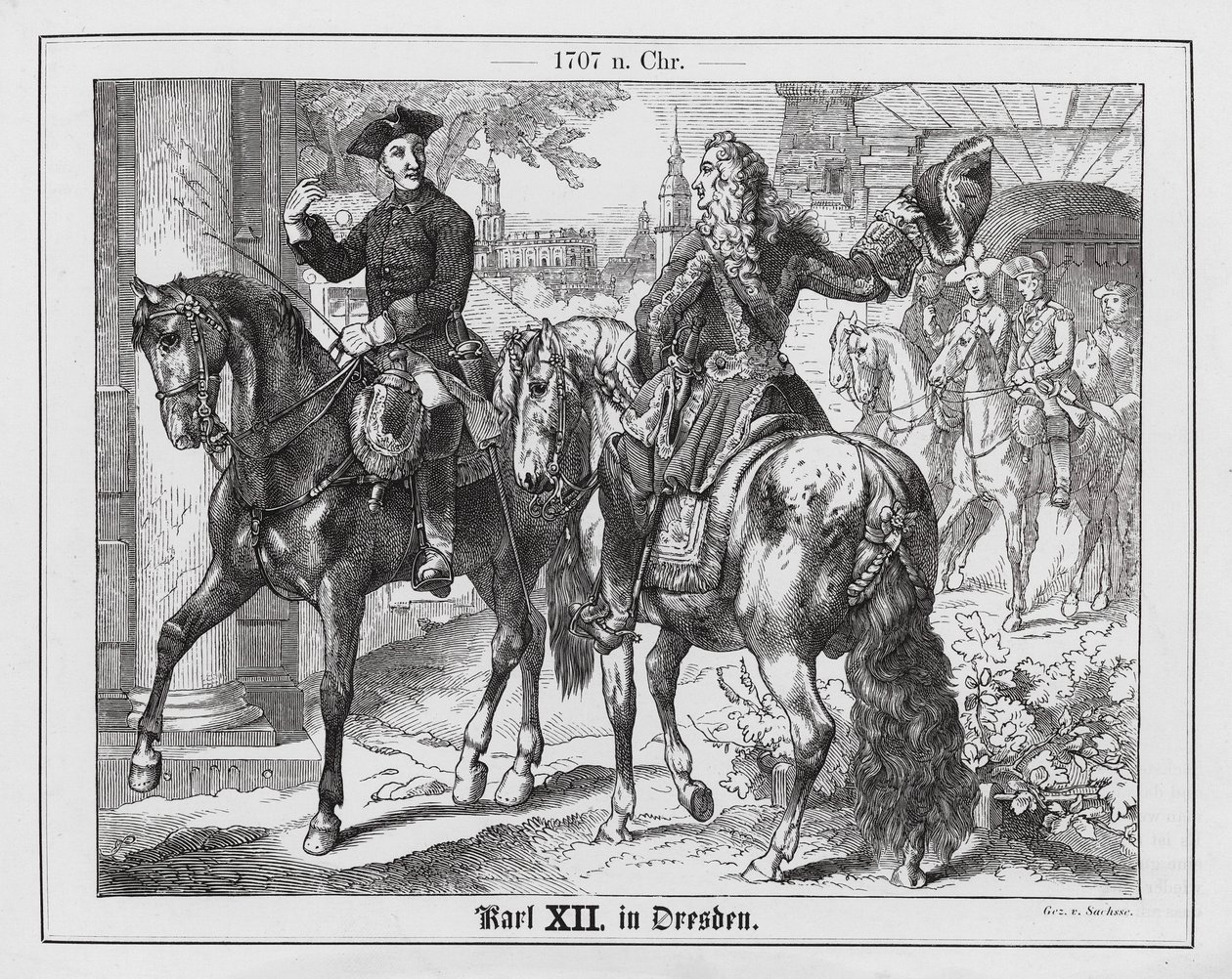 König Karl XII. von Schweden in Dresden von Emil Eugen Sachsse