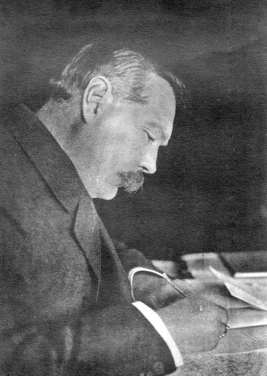 Sir Arthur Conan Doyle, schottischer Autor, 1912 von Emil Otto Hoppe