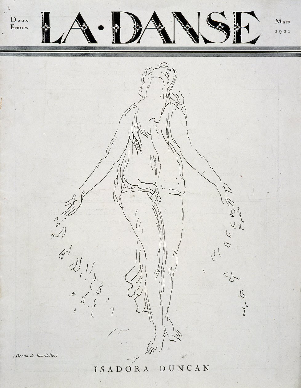 Isadora Duncan (amerikanische Tänzerin irischer Herkunft) von Emile Antoine Bourdelle