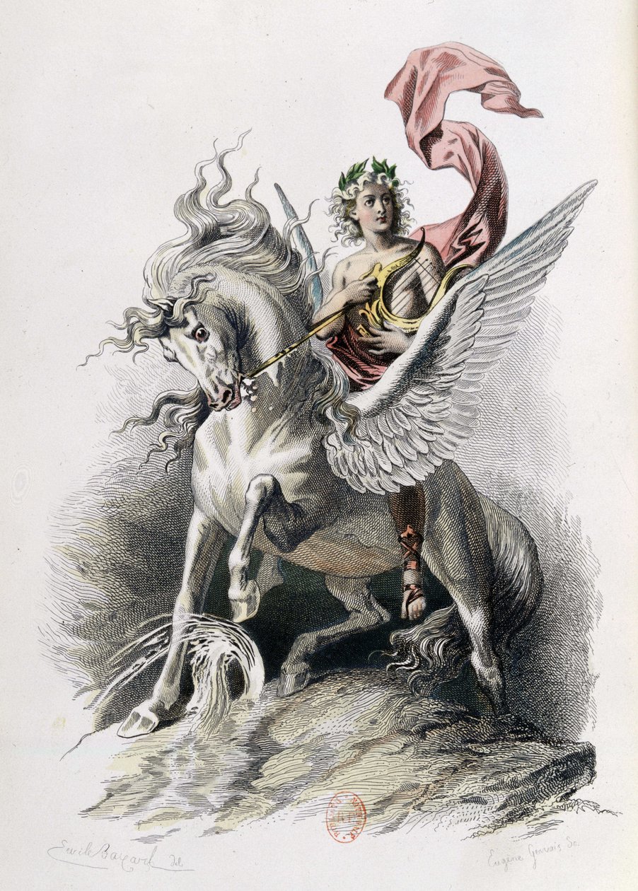 Poetische Kunst in Kunstwerken von Nicolas Boileau. Illustration E. Bayard. Paris 1873, Laplace Sanchez und Cie éditeurs von Emile Antoine Bayard