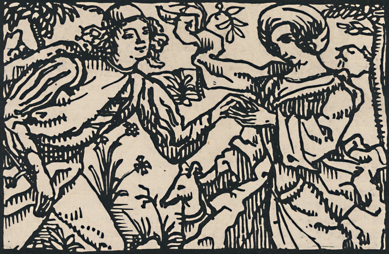 Illustration für Villons Petit Testament, 1919 von Emile Bernard