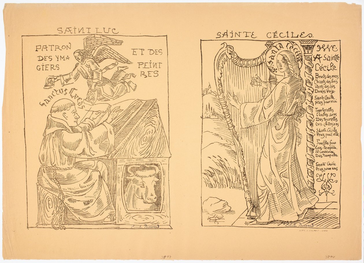 Die heilige Cäcilia von Emile Bernard