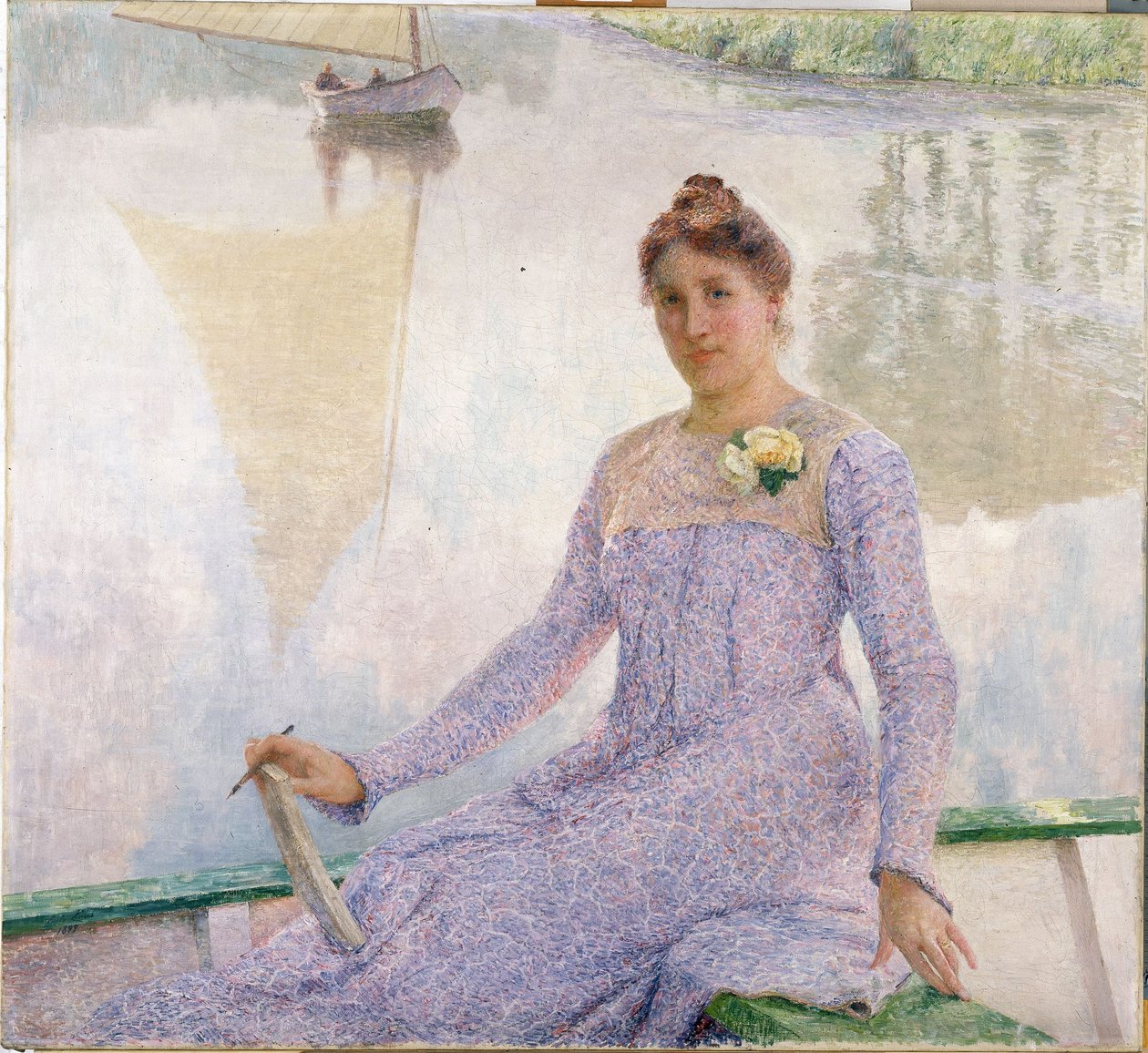 Porträt der Künstlerin Anna De Weert von Emile Claus
