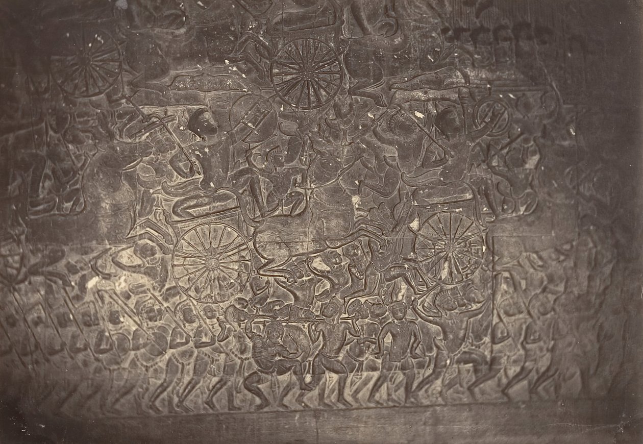 Bas-relief de la Grande Galerie de la Pagode, 1866 von Emile Gsell