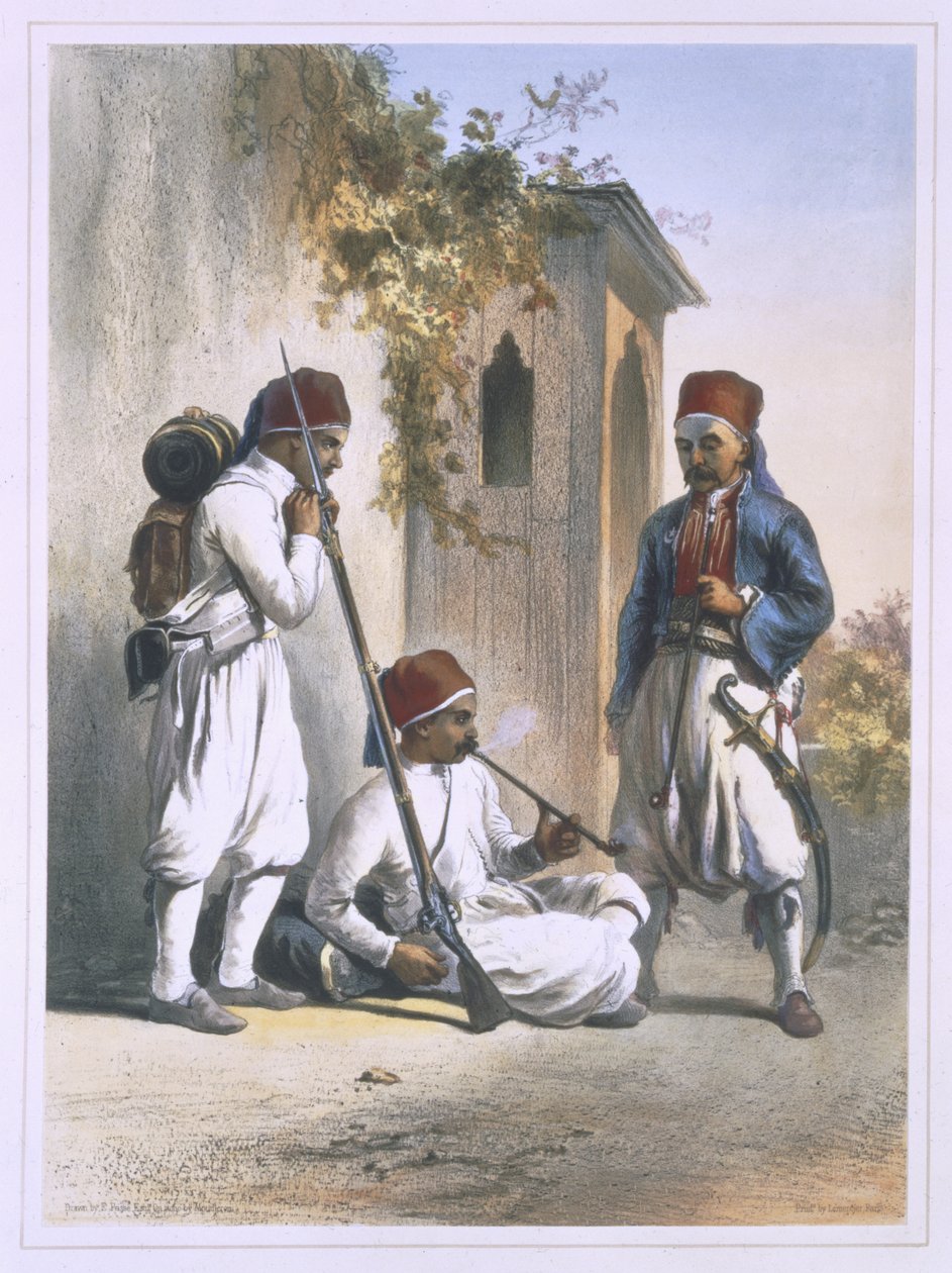 Nizamior, reguläre Truppen der türkischen Armee in Kanka, Illustration aus 