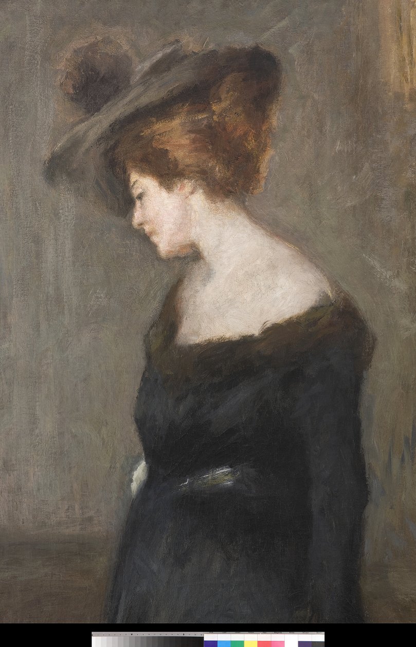 Porträt einer Dame, 1903 (Detail) von Emilio Gola