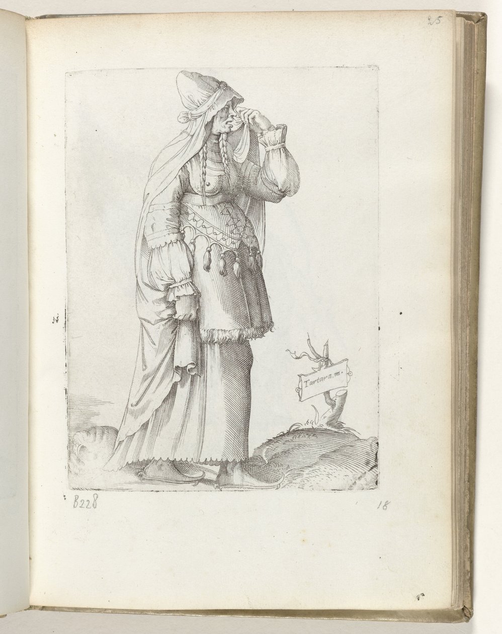 Tartaarse vrouw, ca. 1550 von Enea Vico