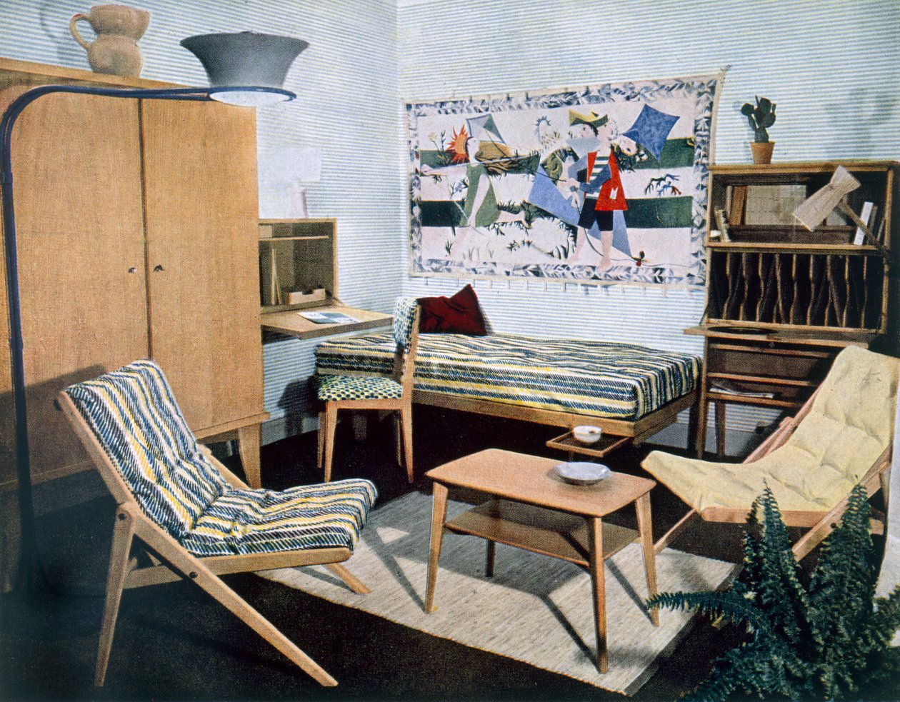Wohnzimmer, 1960er Jahre von English Photographer