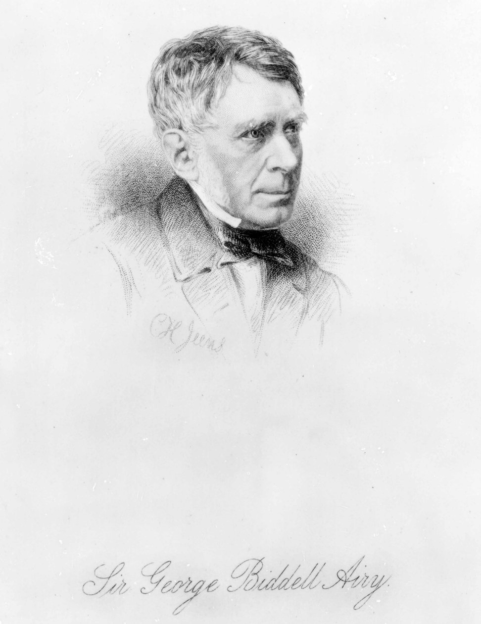 Sir George Biddell Airy, graviert von C.H. Jeens von English Photographer