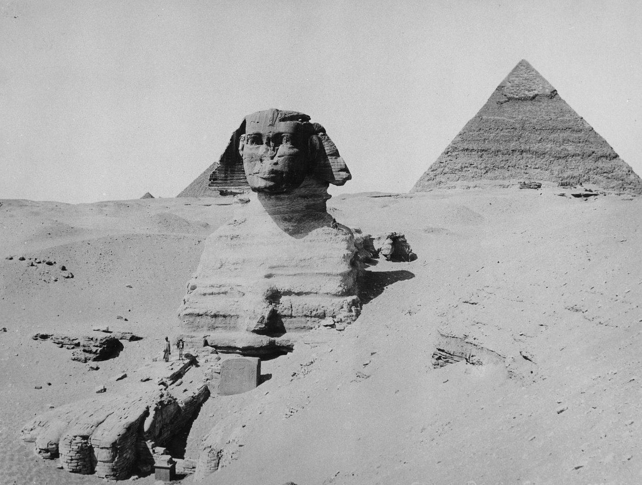 Die Sphinx und die Pyramide von Chephren - Die Zweite Pyramide von English Photographer