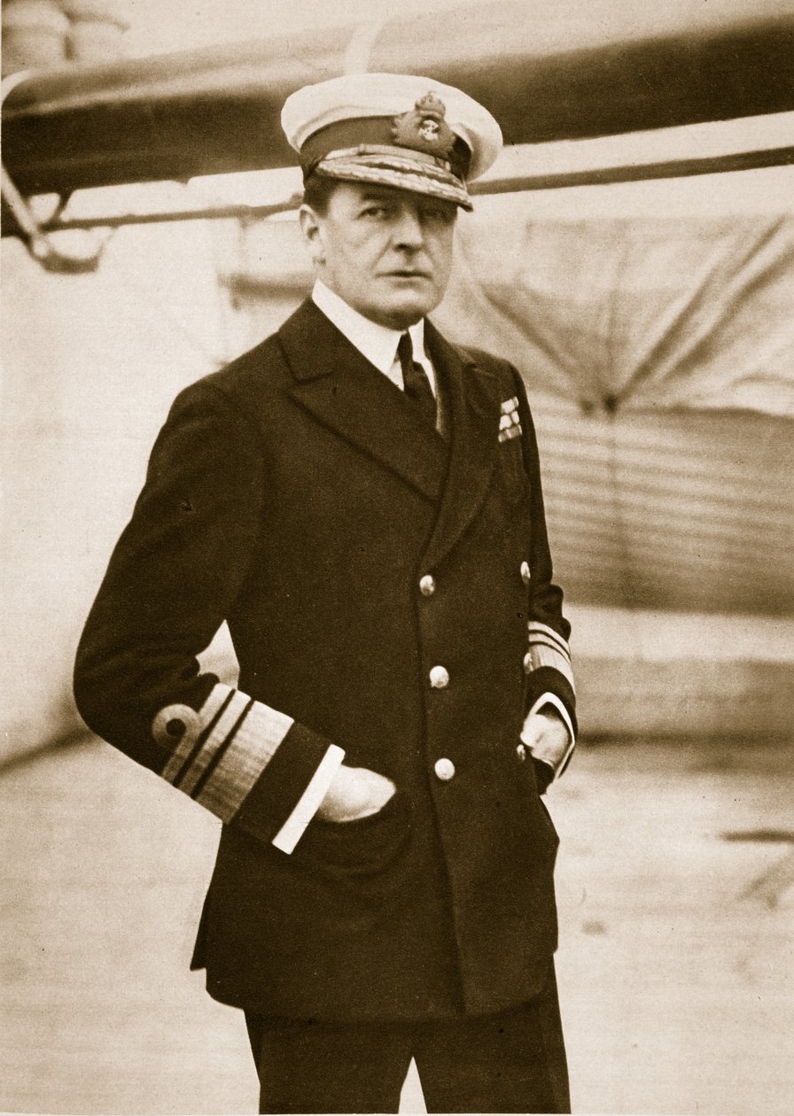 Vizeadmiral Sir David Beatty, G.C.B., Oberbefehlshaber der Schlachtkreuzerflotte von English Photographer