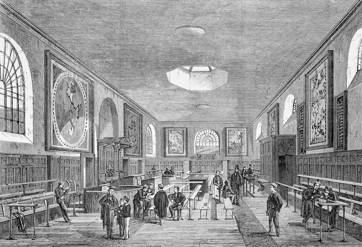 Ein Klassenzimmer der Charterhouse School von English School