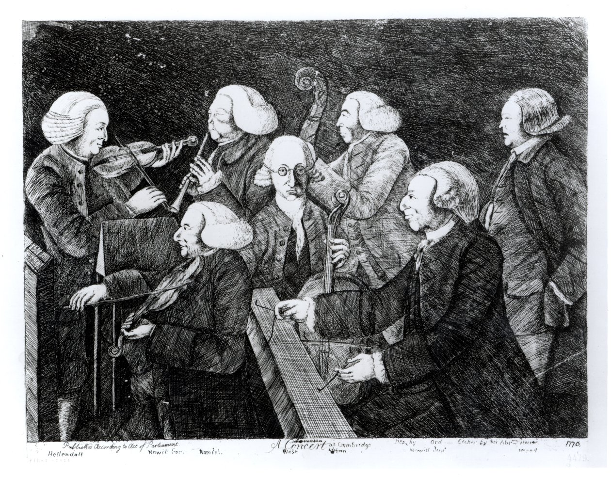 Ein Konzert in Cambridge, 1770 von English School
