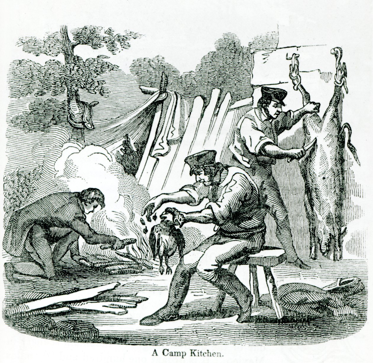 Eine Lagerküche, 1856 von English School