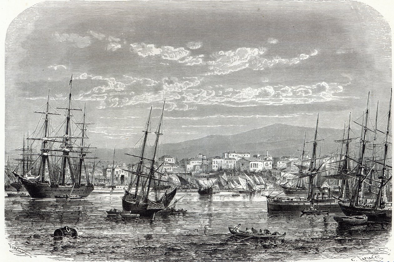 Athen: Gesamtansicht des Piraeus, aus 