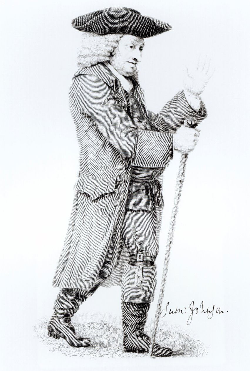 Dr. Samuel Johnson (1709-84) von English School