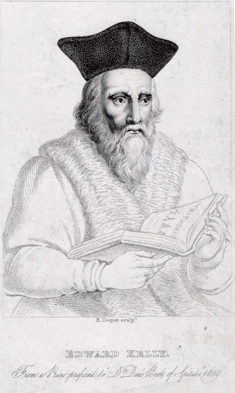 Edward Kelly, graviert von Richard Cooper von English School
