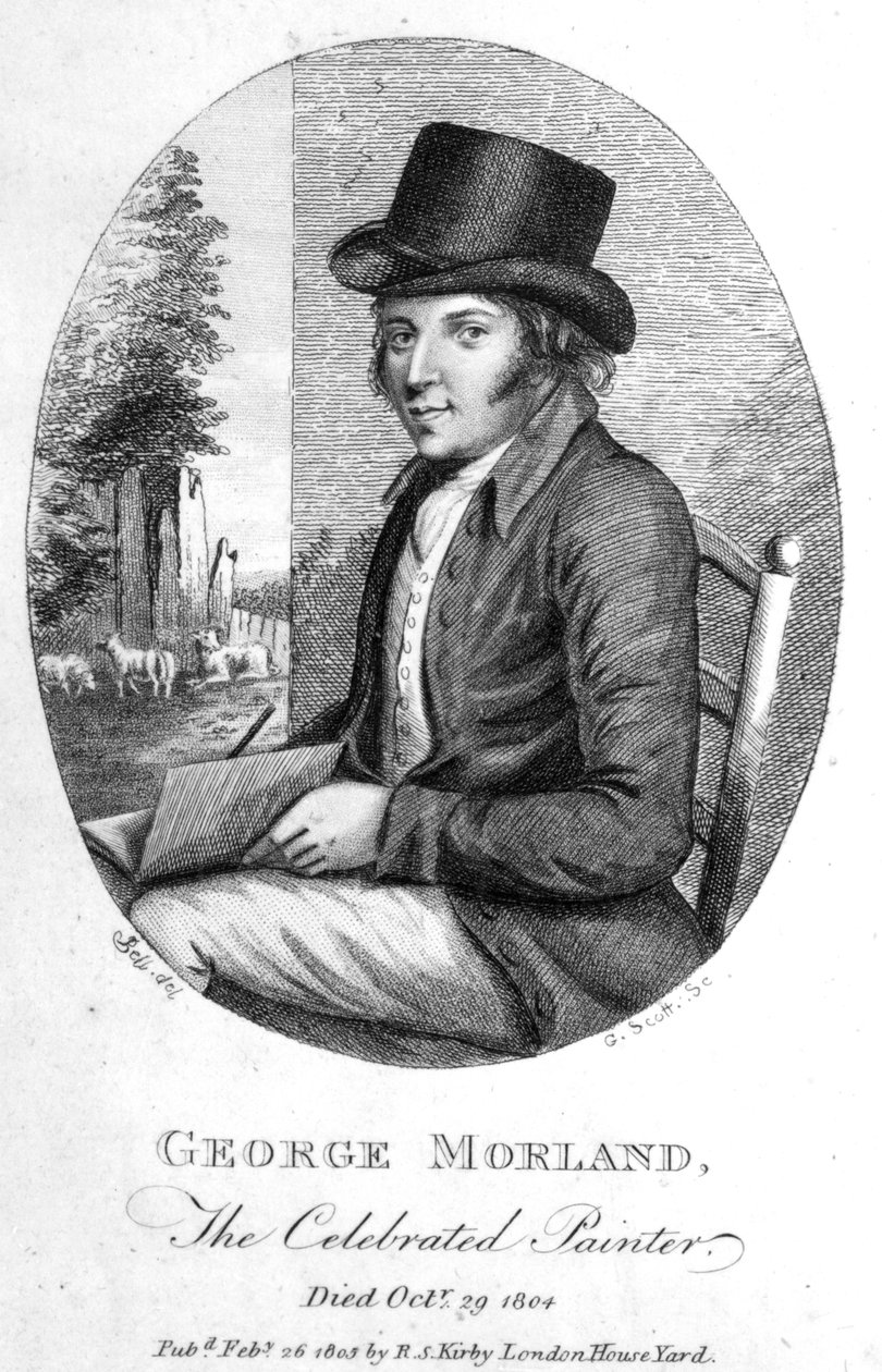 George Morland, graviert von G. Scott, 1805 von English School