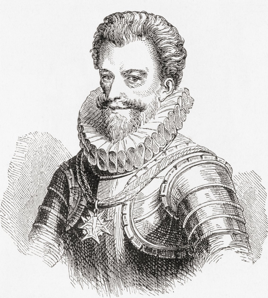 Heinrich I., Prinz von Joinville, Herzog von Guise, Graf von Eu, 1550-1588, auch bekannt als Le Balafré (Narbengesicht), aus Ward und Locks Illustrierter Geschichte der Welt, veröffentlicht um 1882 von English School