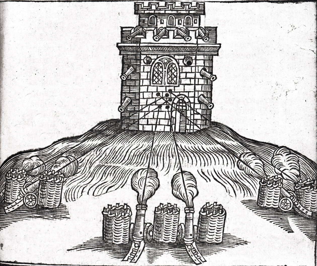 Illustration der Belagerungskriegführung, aus 