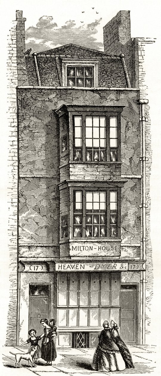 John Miltons Haus im Barbican, aus 