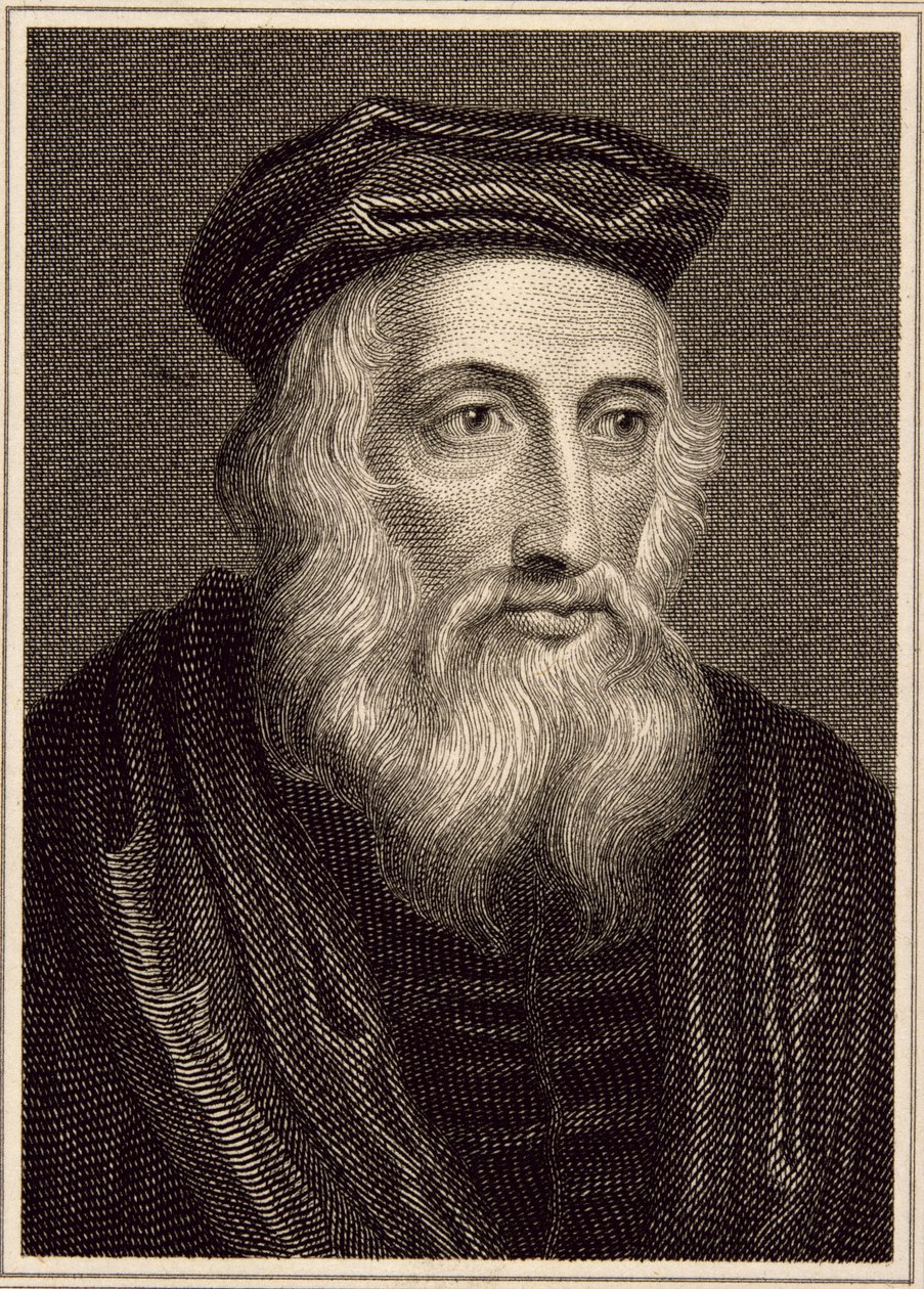 John Wycliffe (ca. 1330-84) von English School