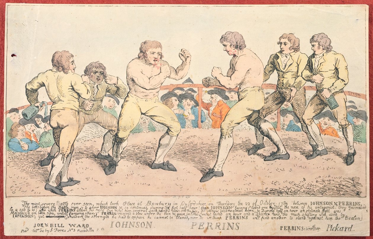 Johnson gegen Perrins, 22. Oktober 1789 von English School