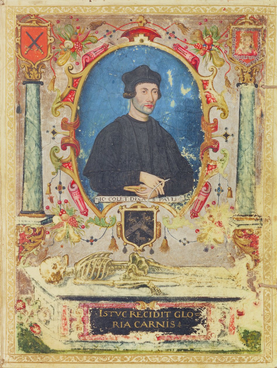 Gedenkporträt von John Colet (1467–1519) von English School