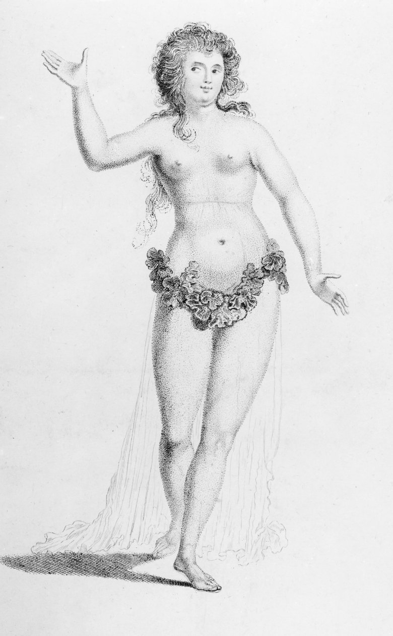 Miss Chudleigh (1720-88) in der Rolle der Iphigenie auf dem Maskenball des venezianischen Botschafters von English School