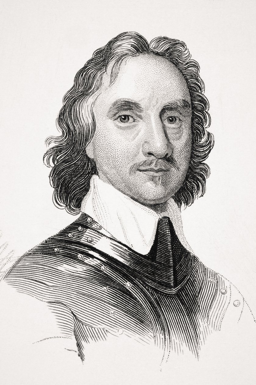 Oliver Cromwell, Illustration aus 