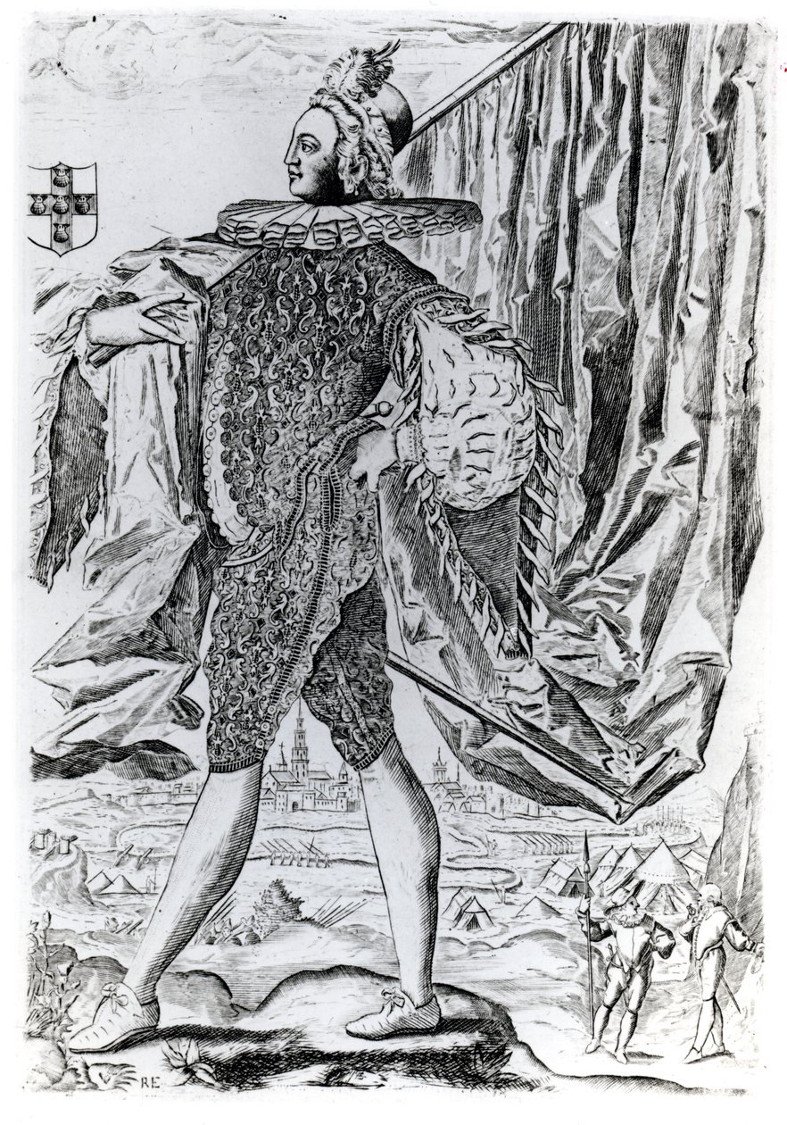 Porträt von George Villiers, 1. Herzog von Buckingham (1592-1628), graviert von Renold Elstrack (1571-ca.1630) von English School