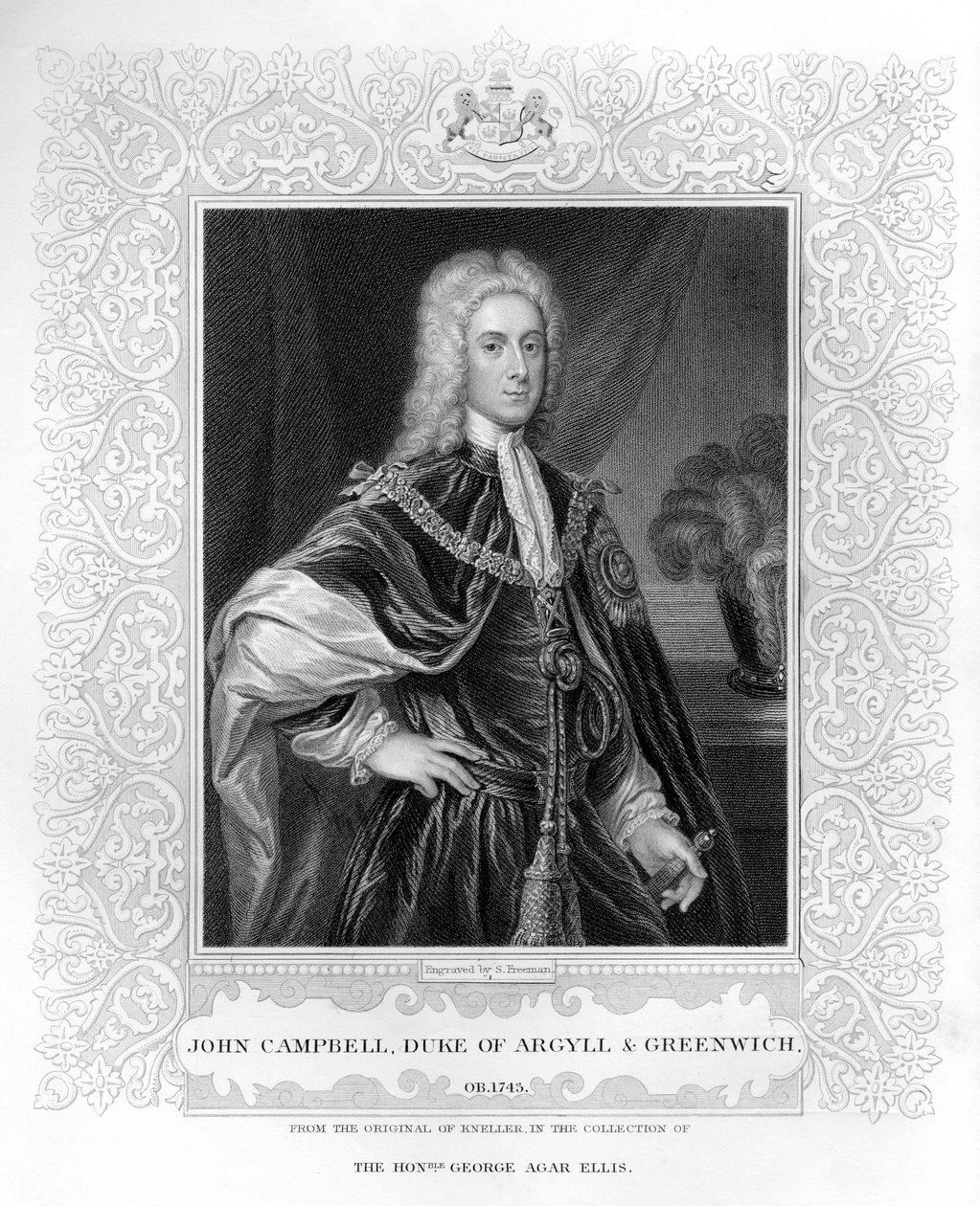 Porträt von John Campbell, Herzog von Argyll und Greenwich von English School