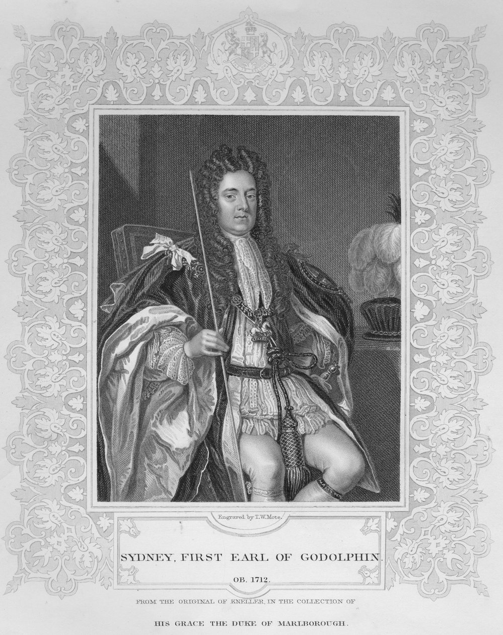 Porträt von Sydney, Erster Earl von Godolphin von English School