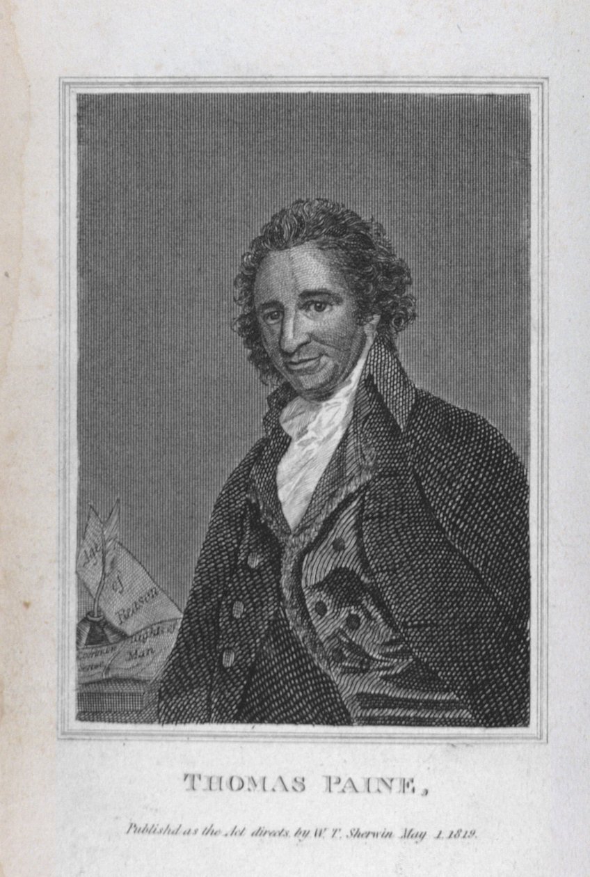 Porträt von Thomas Paine aus Band I von 