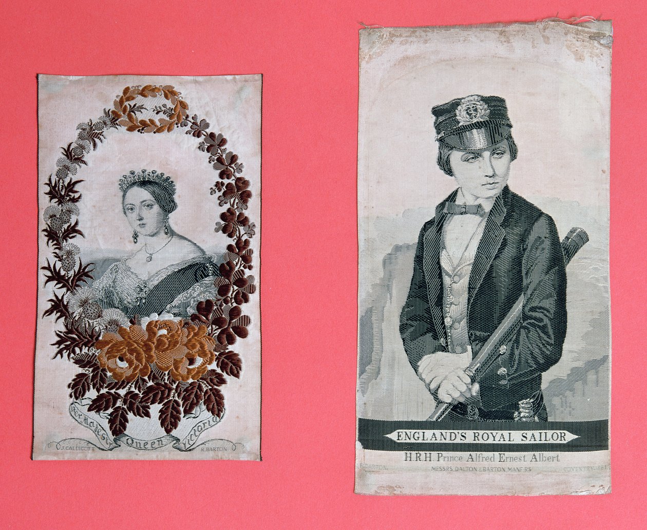 Lesezeichen von Königin Victoria und Prinz Albert von English School