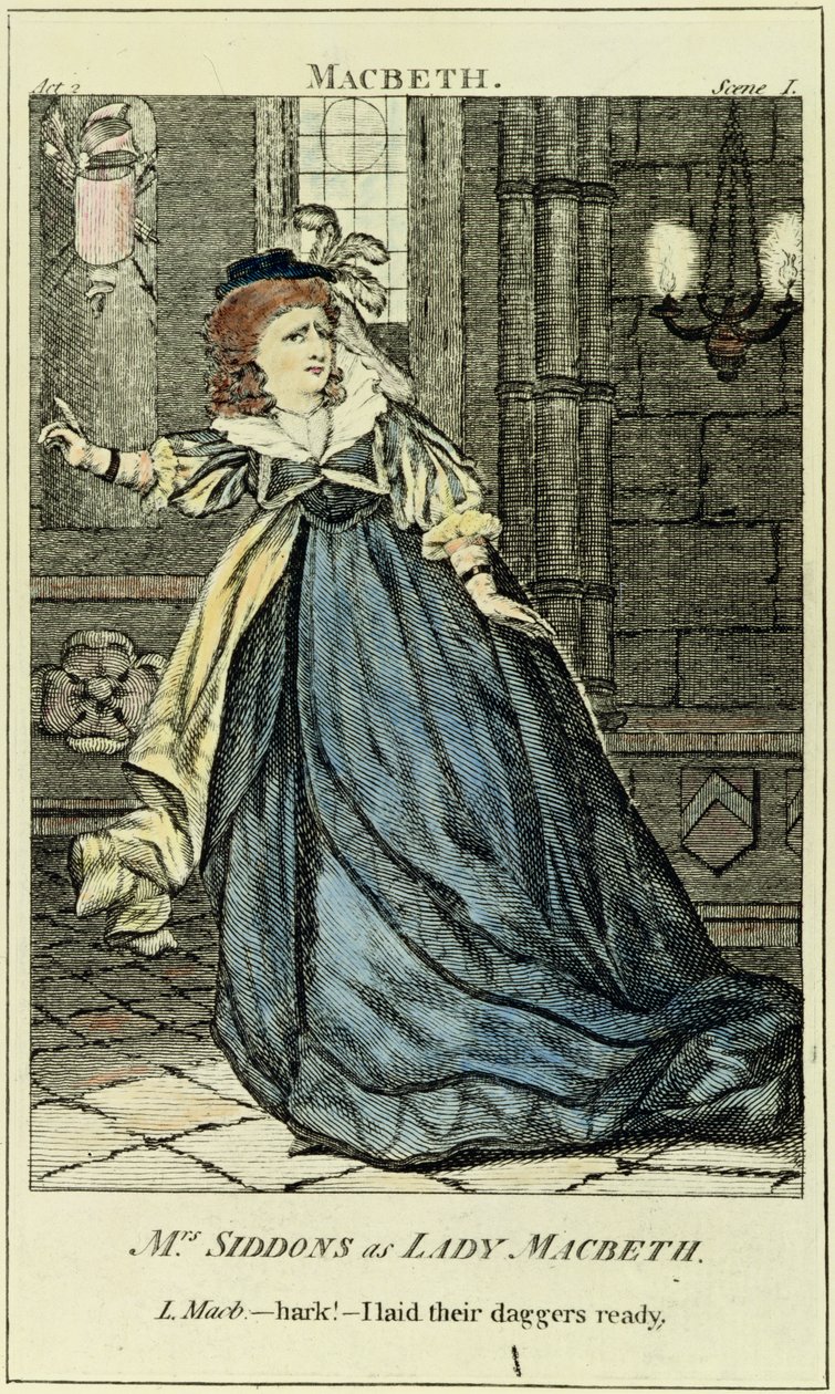 Sarah Siddons (1755-1831) als Lady Macbeth