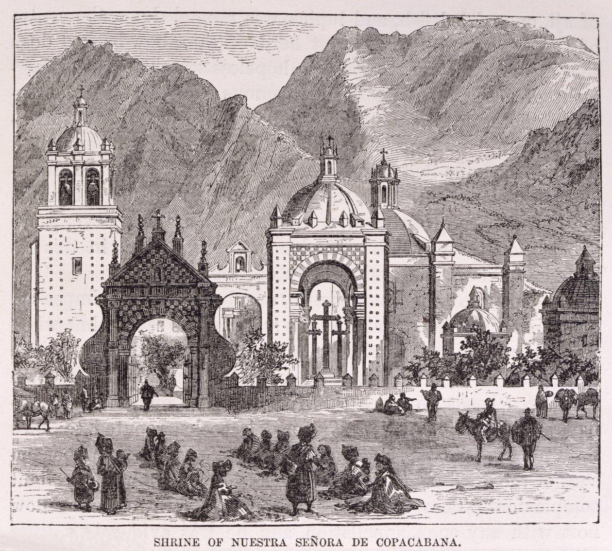 Schrein der Nuestra Senora de Copacabana, Lima, Peru, aus 