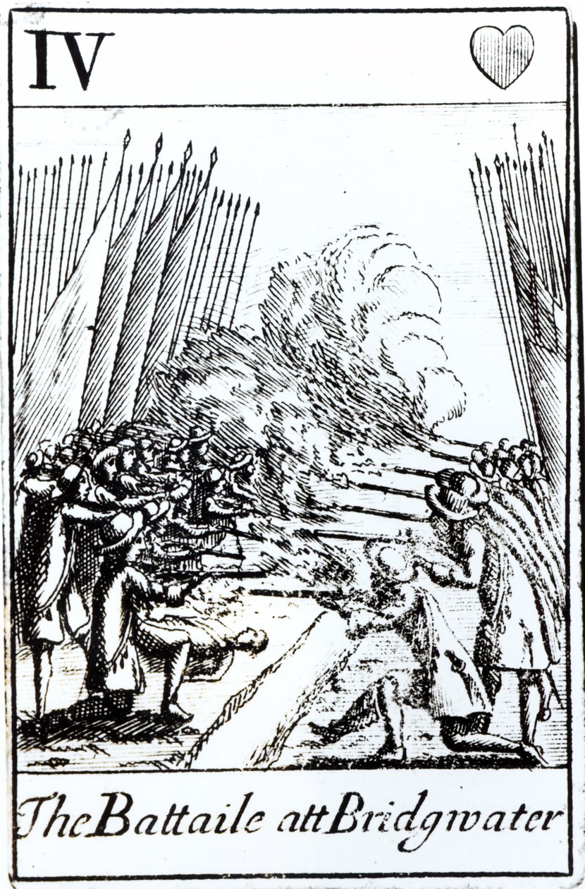 Die Schlacht bei Bridgwater, 6. Juli 1685 von English School
