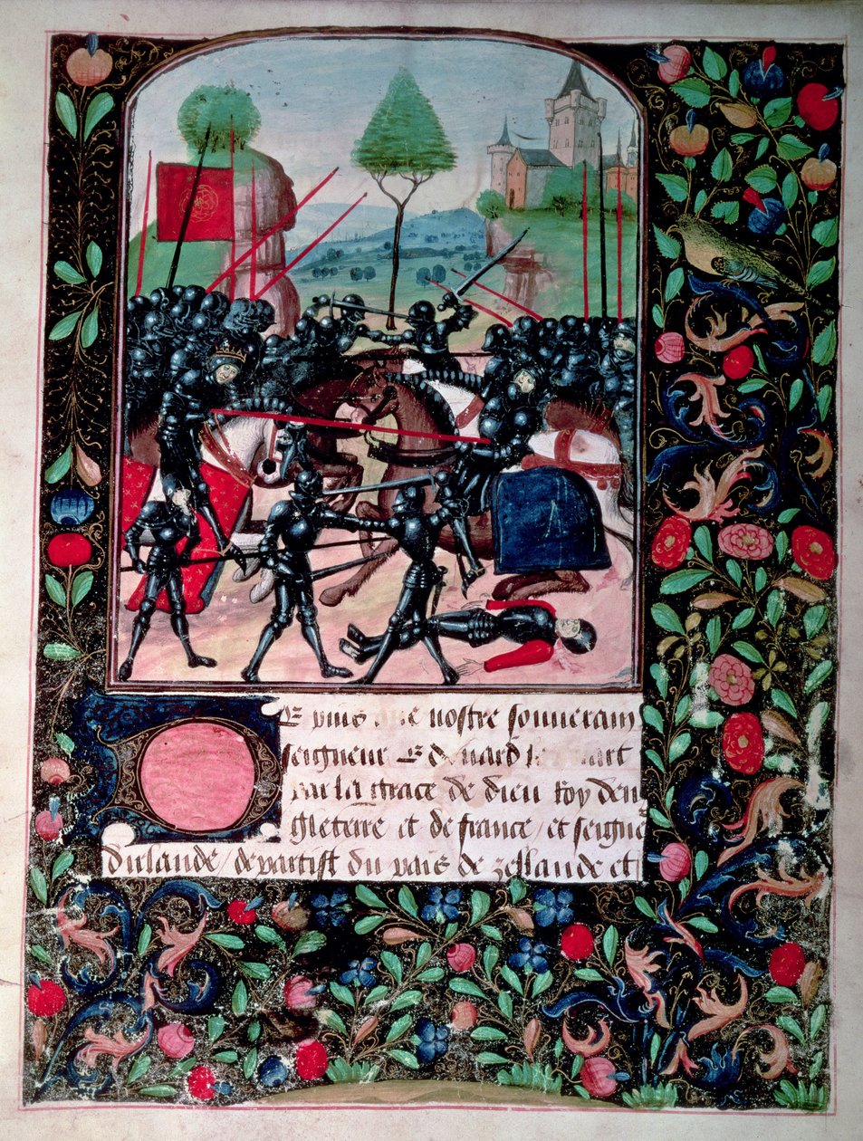 Die Schlacht von Barnet, 14. April 1471 von English School