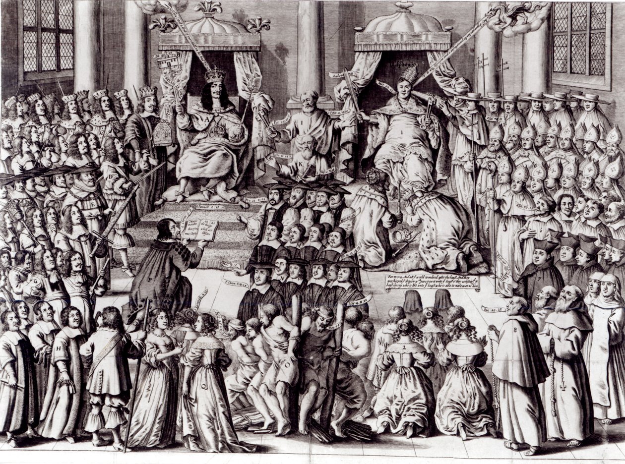 Die Kirche von England gegen das Papsttum von English School